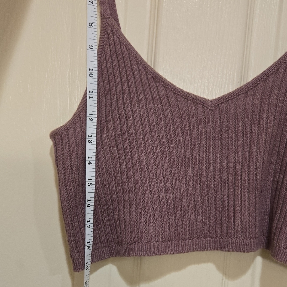 Wild Fable Lavender Ribbed Crop Top - Picture 6 of 7